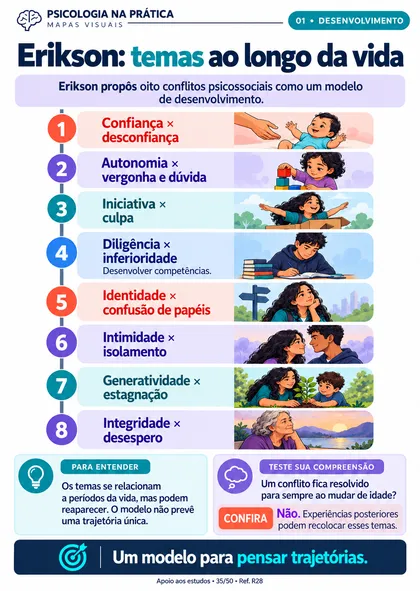 Prévia do material: Erikson: temas ao longo da vida
