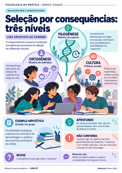 Prévia do material: Seleção por consequências: três níveis